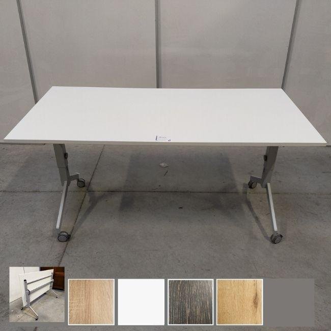 Flextafel / verrijdbaar bureau met NIEUW BLAD - 160x80 cm, Huis en Inrichting, Bureaus, Ophalen of Verzenden