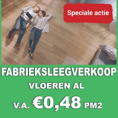 FABRIEKSLEEGVERKOOP Volle pallets LAMINAAT vloeren v.a. 0,48, Huis en Inrichting, Stoffering | Vloerbedekking, Wit, Beige, Bruin