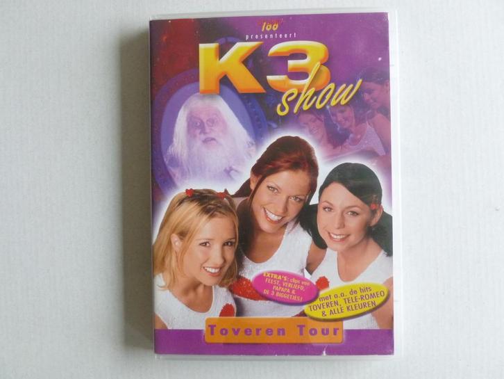 K3 Show - Toveren tour (DVD), Cd's en Dvd's, Dvd's | Kinderen en Jeugd, Zo goed als nieuw, Verzenden