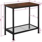 2dekans | tectake® - Bijzettafel Filton industrial dark -, Ophalen of Verzenden, Zo goed als nieuw