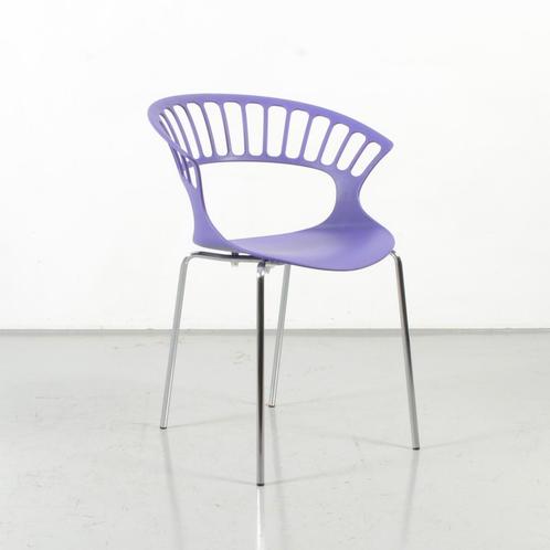 Tiara Papatya design kantinestoel, paars, 4-poot onderstel, Huis en Inrichting, Bureaustoelen, Ophalen of Verzenden