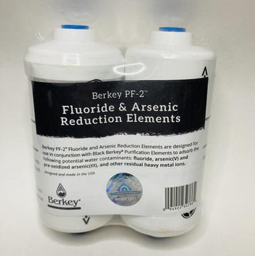 Berkey Fluoride en Arsenicum PF-2 filterelementen beschikbaar voor biedingen