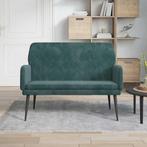 vidaXL Bankje 108x79x79 cm fluweel donkergroen, Verzenden, Nieuw, Stof, Minder dan 150 cm