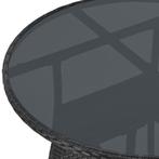 Polyrotan Tuintafel / Bijzettafel / Balkontafel Yoro - Rond, Tuin en Terras, Tuintafels, Verzenden, Nieuw