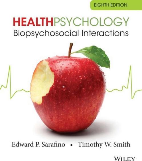 Health Psychology 8th 9781118425206 Edward P. Sarafino, Boeken, Taal | Engels, Gelezen, Verzenden
