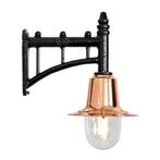 Wandlamp Master - zwart - gietijzer en koper - spoorweg, Ophalen of Verzenden, Nieuw