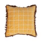 Kussen Sulawesi mosterd geel 45x45cm, Verzenden, Nieuw