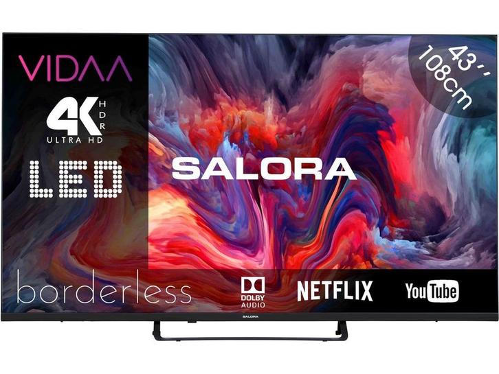 Salora FOD43UV - 43 Inch - Smart TV - 4K Ultra HD - 2023 -, Audio, Tv en Foto, Televisies, Nieuw, Verzenden