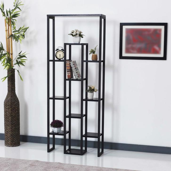 [en.casa] Plantenstandaard Blaavandshuk 150x60x19cm marmer z, Tuin en Terras, Bloembakken en Plantenbakken, Verzenden