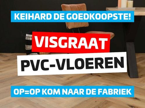 BeBo Vloeren: Visgraat klik PVC met 55% korting, Huis en Inrichting, Stoffering | Vloerbedekking, Wit, Crème, Beige, Bruin, Grijs