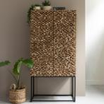 *WOONWINKEL* Must Living Sticks Teak Kast Met Latjes Mozaiek, Huis en Inrichting, Verzenden, Nieuw