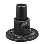 Buiskoppeling Voetplaat Ø 21,3 mm Zwart Gelakt, Verzenden, Nieuw