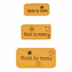 OPRY SKAI-LEREN LABELS MADE BY MAMA - Goud, Hobby en Vrije tijd, Breien en Haken, Verzenden, Nieuw