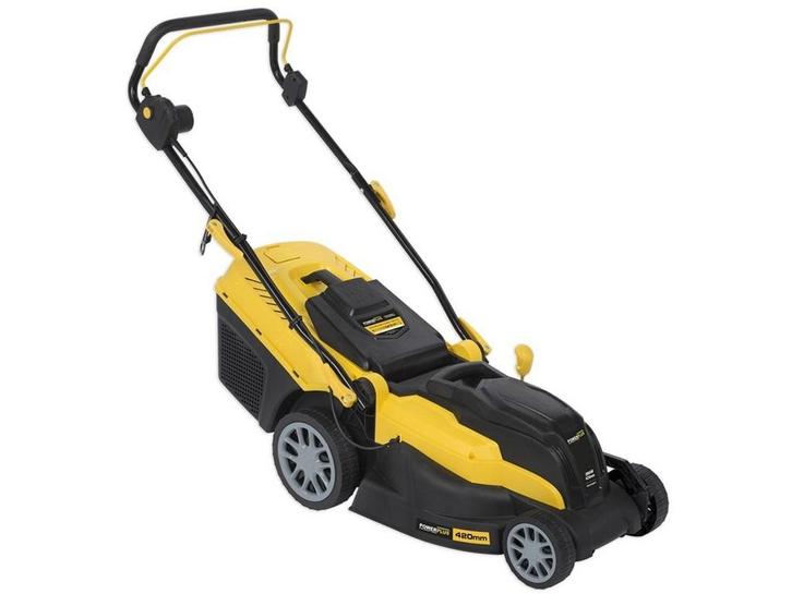 Powerplus POWXG6281 - Elektrische Duwmaaier - 2000W 420mm, Tuin en Terras, Grasmaaiers, Zo goed als nieuw, Verzenden