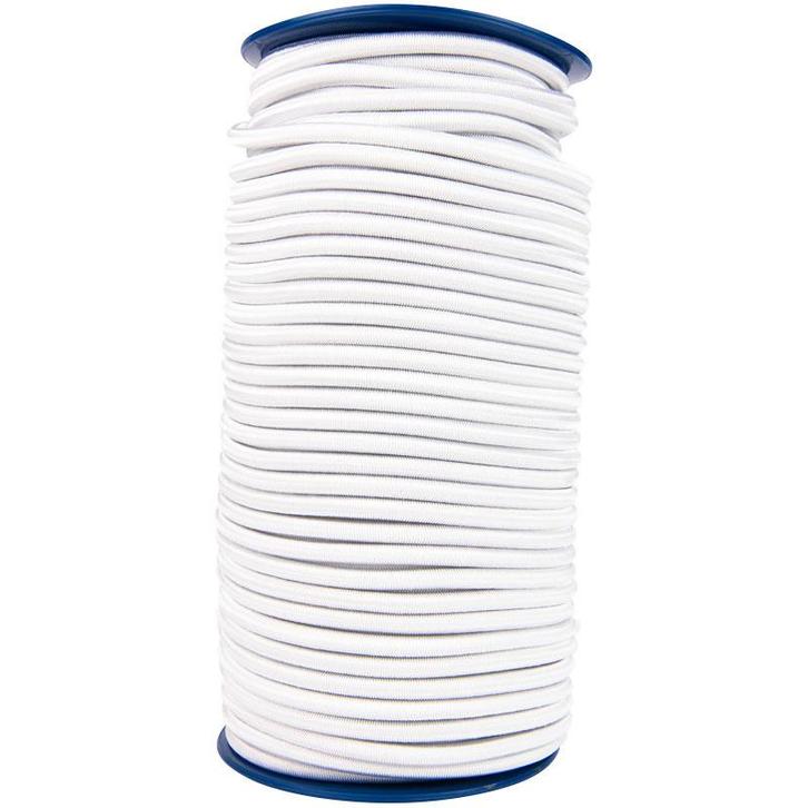 Elastisch koord 10mm wit op rol - 100 meter, Doe-het-zelf en Verbouw, Overige Doe-het-zelf en Verbouw, Nieuw, Ophalen of Verzenden