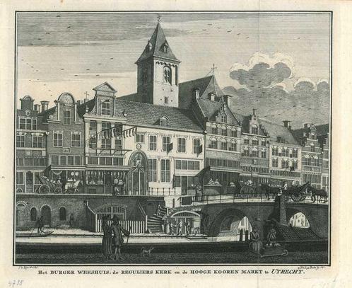 Zicht op Utrecht, Antiek en Kunst, Kunst | Etsen en Gravures