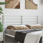 vidaXL Hoofdbord metaal wit 120 cm, Verzenden, Nieuw, Wit, Metaal