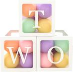 Ballon pakket Happy Second Birthday Bear 12-delig, Overige typen, Verzenden, Jongen of Meisje, Nieuw