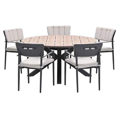 Garden Impressions Dane tuinset 6-delig - Tulli tuintafel, Tuin en Terras, Tuinsets en Loungesets, Verzenden