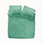 Dreamhouse Dekbedovertrek Velvet Ruffles - Groen 1-persoons, Eenpersoons, Verzenden, Dekbedovertrek, Nieuw