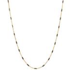 Bicolour gouden collier fantasie 45.5 cm 14 krt, Ophalen of Verzenden, Nieuw