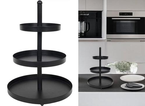 HIT Metalen Etagere - Serveertoren - 3 laags - 25 x 35 cm -, Huis en Inrichting, Keuken | Servies, Nieuw, Verzenden