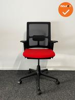 Ahrend 2020 Verta bureaustoel - refurbished - rode stofferin, Werkplek, Ophalen of Verzenden, Gebruikt, Stoel