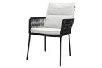 Teresa dining rope tuinstoel - Black, Tuin en Terras, Tuinstoelen, Verzenden, Nieuw, Overige materialen