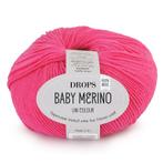 DROPS Baby Merino Uni Colour - 08 fuchsia - Wol Garen, Ophalen of Verzenden, Nieuw