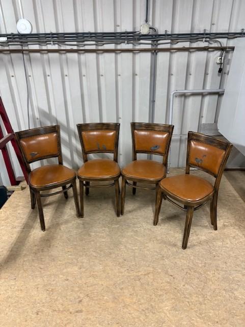 Set Hutten Selection (4 stuks) Vintage/Café, Huis en Inrichting, Stoelen, Ophalen