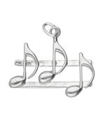 Zilveren Notenbalk ketting hanger, Verzenden, Nieuw