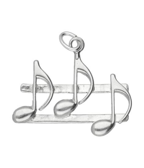Zilveren Notenbalk ketting hanger, Sieraden, Tassen en Uiterlijk, Kettinghangers, Verzenden