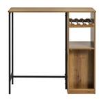 Industriële Bartafel met Opbergruimte –Hout en Metaal 110 cm, Verzenden, Nieuw