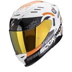 Scorpion EXO-520 Evo Air Titan Wit-Oranje Integraalhelm, Motoren, Kleding | Motorhelmen, Integraalhelm, S, Nieuw met kaartje, Overige merken