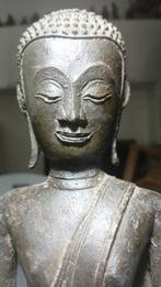 Antique Mon-Style Bronze Buddha - sculptuur - Thailand