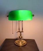 Lamp - Messing, opaline - Notarislamp, Antiek en Kunst