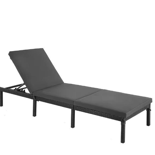 Comfortabel Verstelbaar Tuinligbed Dik Kussen 59x198cm, Tuin en Terras, Tuinstoelen, Nieuw, Verzenden