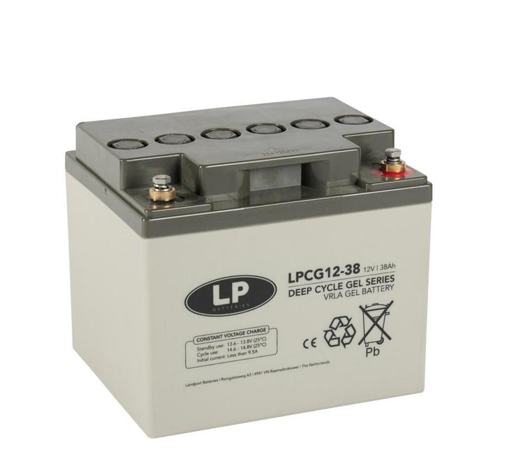Landport (LP) VRLA-LPCG-GEL accu 12 volt 38 ah LPCG12-38, Diversen, Brommobielen en Scootmobielen, Nieuw, Ophalen of Verzenden