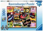 Prikbord met Raceautos Puzzel (100 XXL stukjes) |, Kinderen en Baby's, Speelgoed | Kinderpuzzels, Nieuw, Verzenden