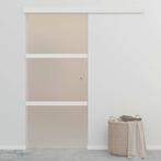 vidaXL Schuifdeur 90x212 cm ESG-glas en aluminium, Verzenden, Nieuw