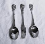 Vork (3) - .833 zilver - leeuwarden confiture set