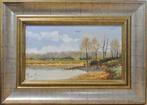 García Carrera (XX) - Paisaje con lago, Antiek en Kunst