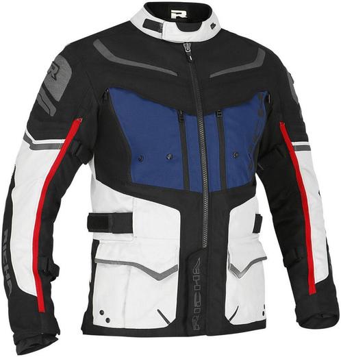 Richa Infinity 2 Adventure Blauw Rood Textiele Motorjas, Motoren, Kleding | Motorkleding, Heren, Nieuw met kaartje, Jas | textiel