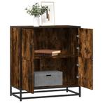 vidaXL Dressoir 68x35x76 cm bewerkt hout gerookt, Verzenden, Nieuw, Overige houtsoorten