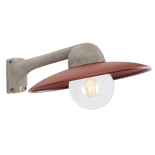 Valmont Stallamp Alu./Rood Ø31 Buitenverlichting, Tuin en Terras, Buitenverlichting, 50 tot 250 watt, Nieuw, Aluminium, Wandlamp