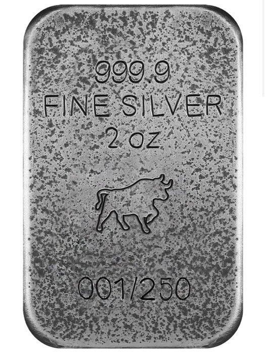 Wereld. Silver bar ND Terminator + Fuchs, 2 Oz (.999), Postzegels en Munten, Munten | Europa | Niet-Euromunten
