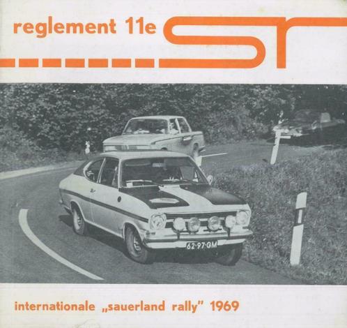 1969 Reglement 11e Internationale Sauerland Rally, Boeken, Auto's | Folders en Tijdschriften, Gelezen, Overige merken, Verzenden