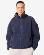HEMA Dames sherpa jas blauw 2=35% / 1=20%, Verzenden, Nieuw