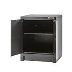 Heavy Duty werkbank met hardhouten werkblad, grijs pootstel, Doe-het-zelf en Verbouw, Werkbanken, Ophalen of Verzenden, Nieuw