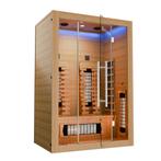 Juskys Infraroodkabine / Sauna Kiruna 130 Premium - 190 x 13, Sport en Fitness, Sauna, Verzenden, Nieuw